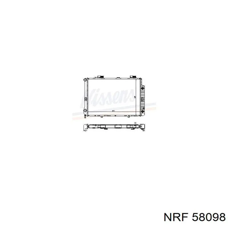 Радиатор охлаждения двигателя NRF 58098 цена, от 126.97 USD
