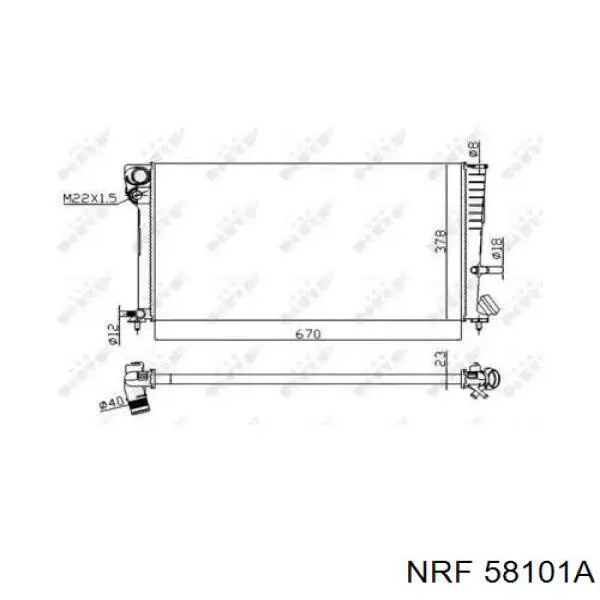 Радиатор 58101A NRF