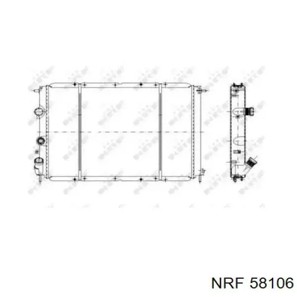 Радиатор 58106 NRF