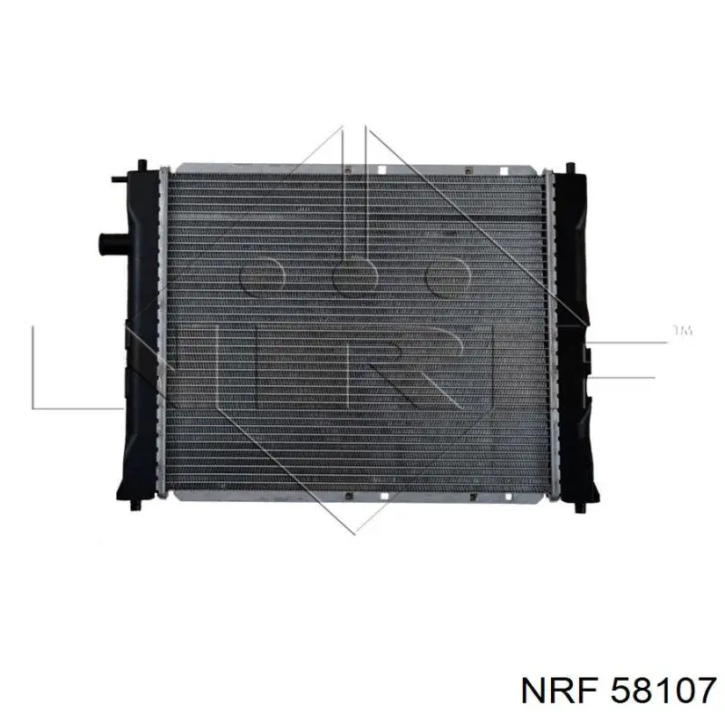 Radiador refrigeración del motor 58107 NRF