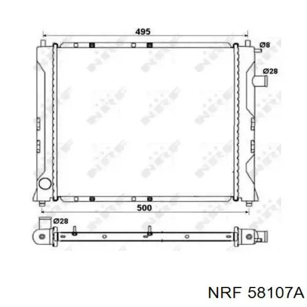 58107A NRF радиатор