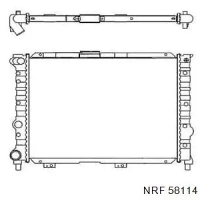 Радиатор 58114 NRF