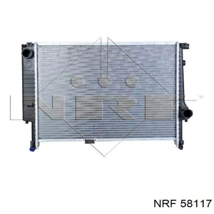 Radiador refrigeración del motor 58117 NRF