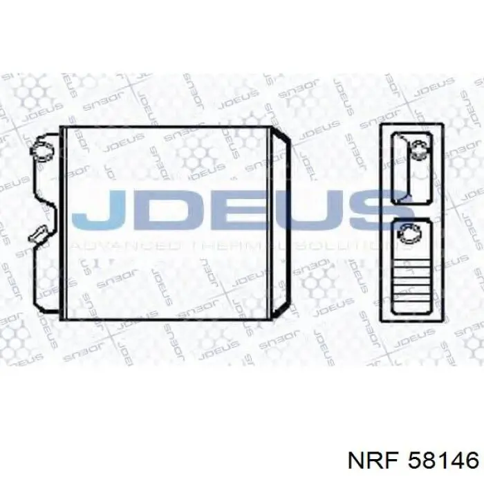 Радиатор печки (отопителя) NRF 58146 цена, от 58.15 USD