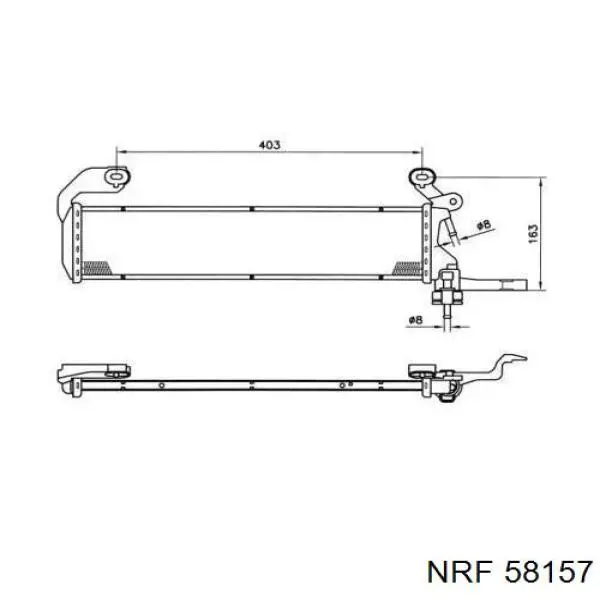 Радиатор 58157 NRF