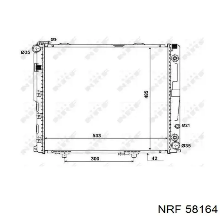 58164 NRF радиатор