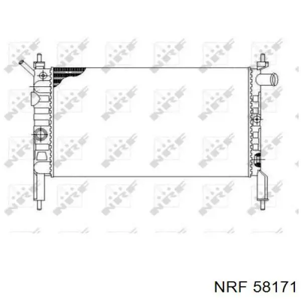Радиатор 58171 NRF