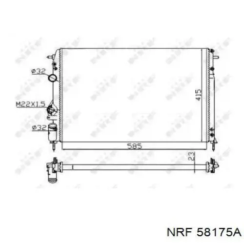 Радиатор 58175A NRF