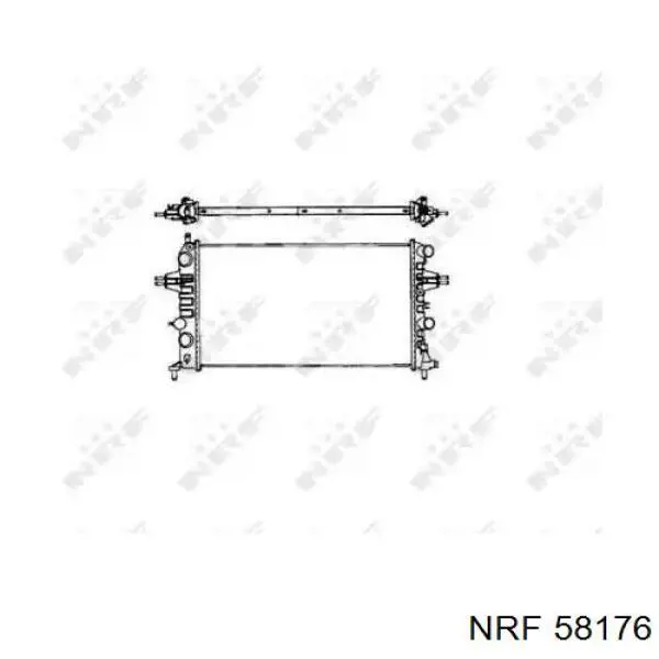 Радиатор 58176 NRF