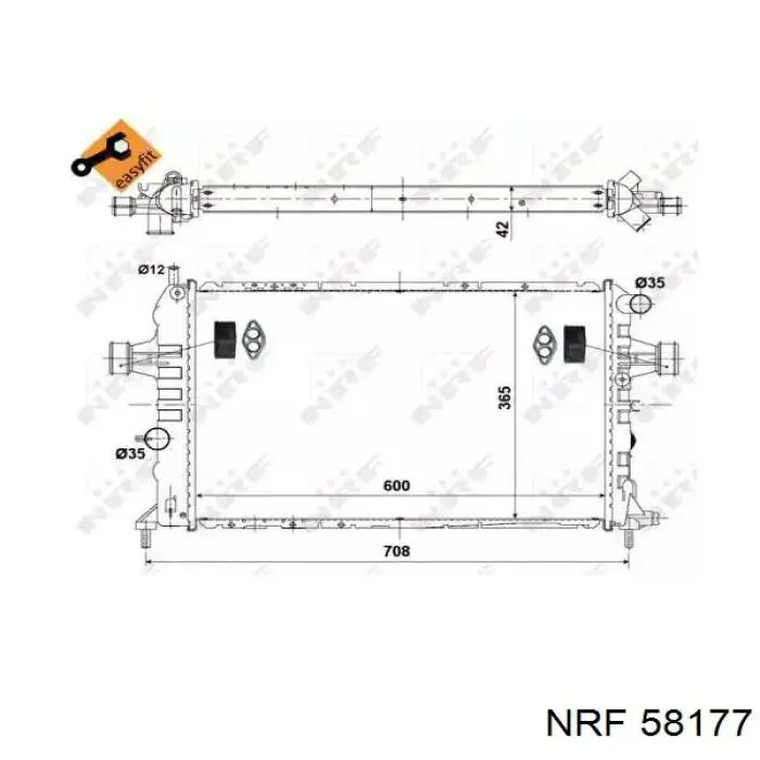 Радиатор FP52A316AV AVA