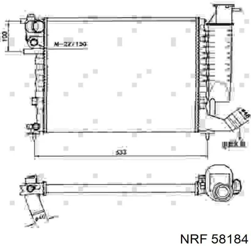 58184 NRF радиатор