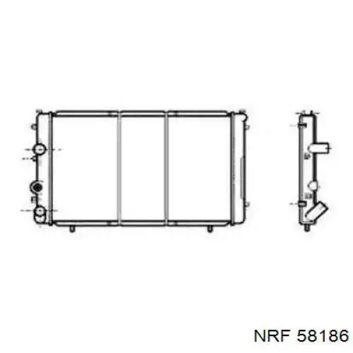 Радиатор 58186 NRF