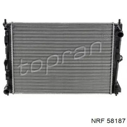 Radiador refrigeración del motor 58187 NRF