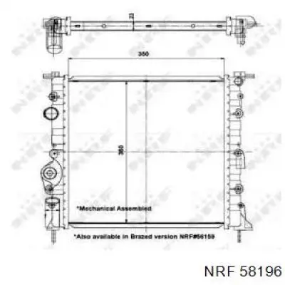 58196 NRF радиатор