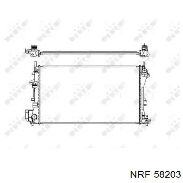 58203 NRF радиатор