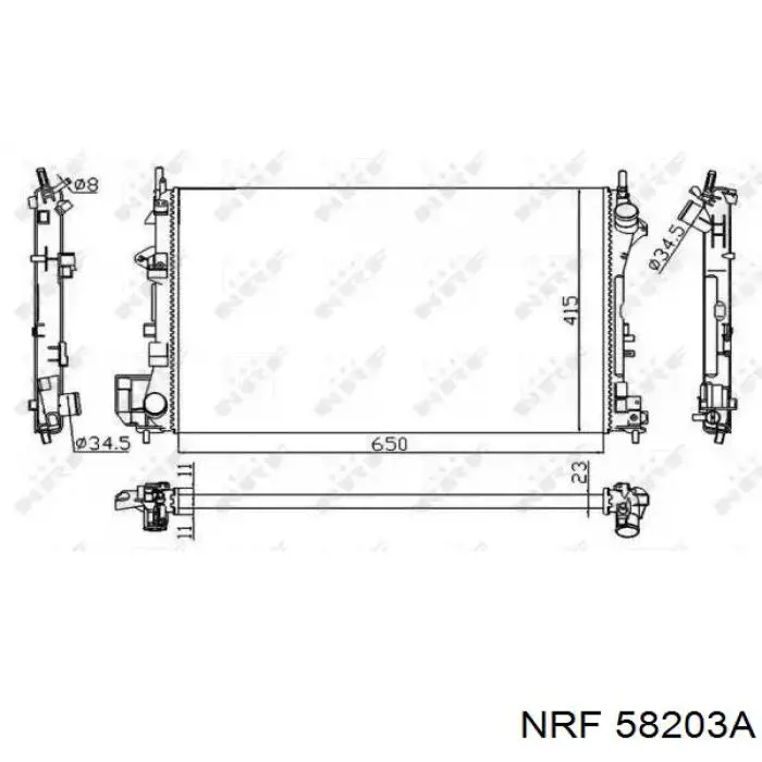 58203A NRF радиатор