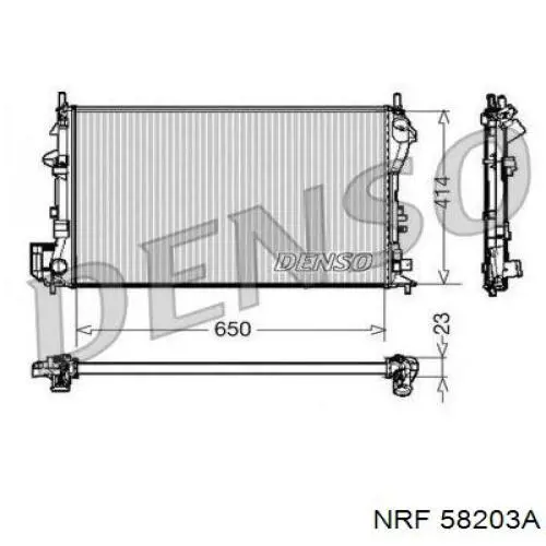 Купить 58203A NRF Радиатор водяной