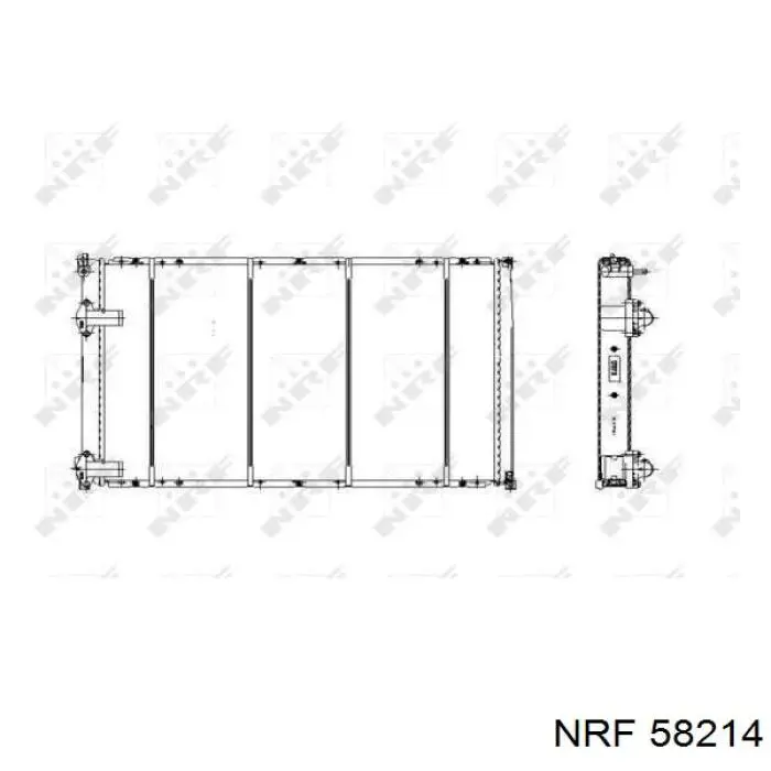 Радиатор 58214 NRF