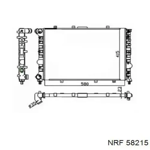 Купить 60690404 Fiat/Alfa/Lancia Радиатор водяной