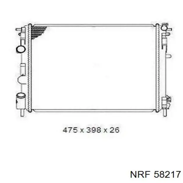 58217 NRF Радиатор основной
