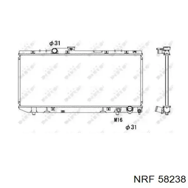 Радиатор 64775 Nissens