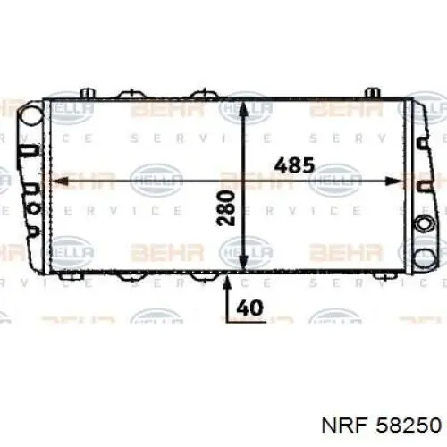 Купить 58250 NRF Радиатор водяной