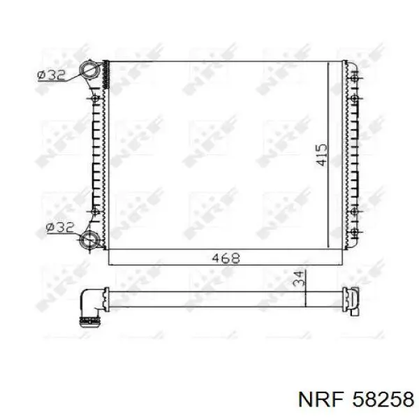 Радиатор охлаждения двигателя Hart 602962 цена, от 80.52 USD
