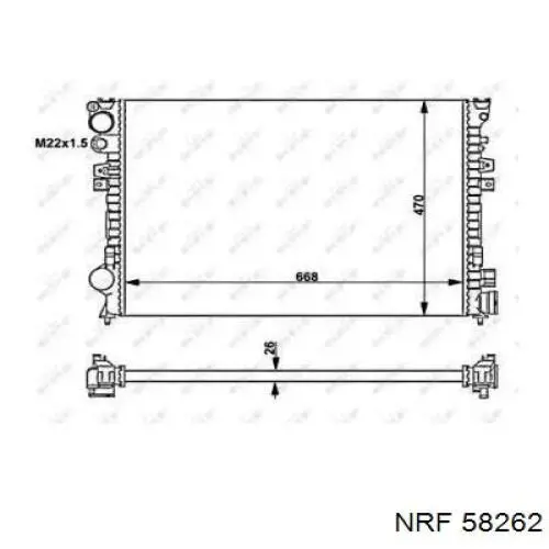 58262 NRF радиатор