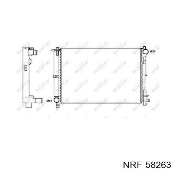 58263 NRF радиатор
