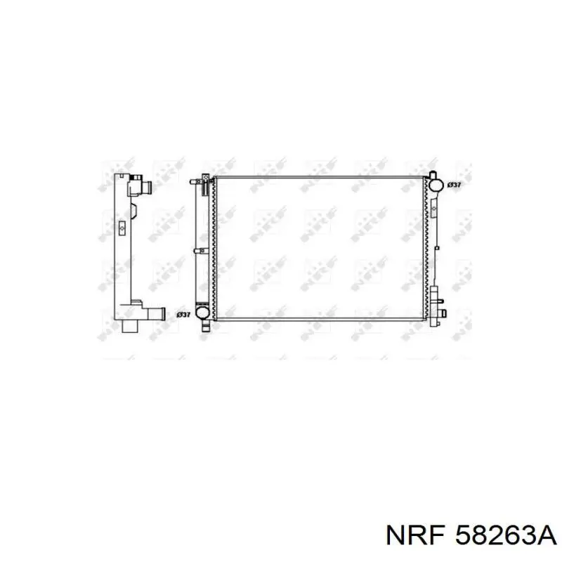 58263A NRF Радиатор основной