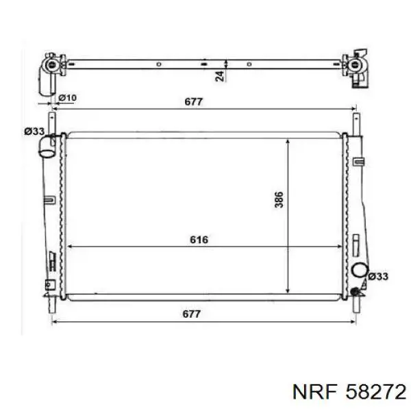 58272 NRF радиатор