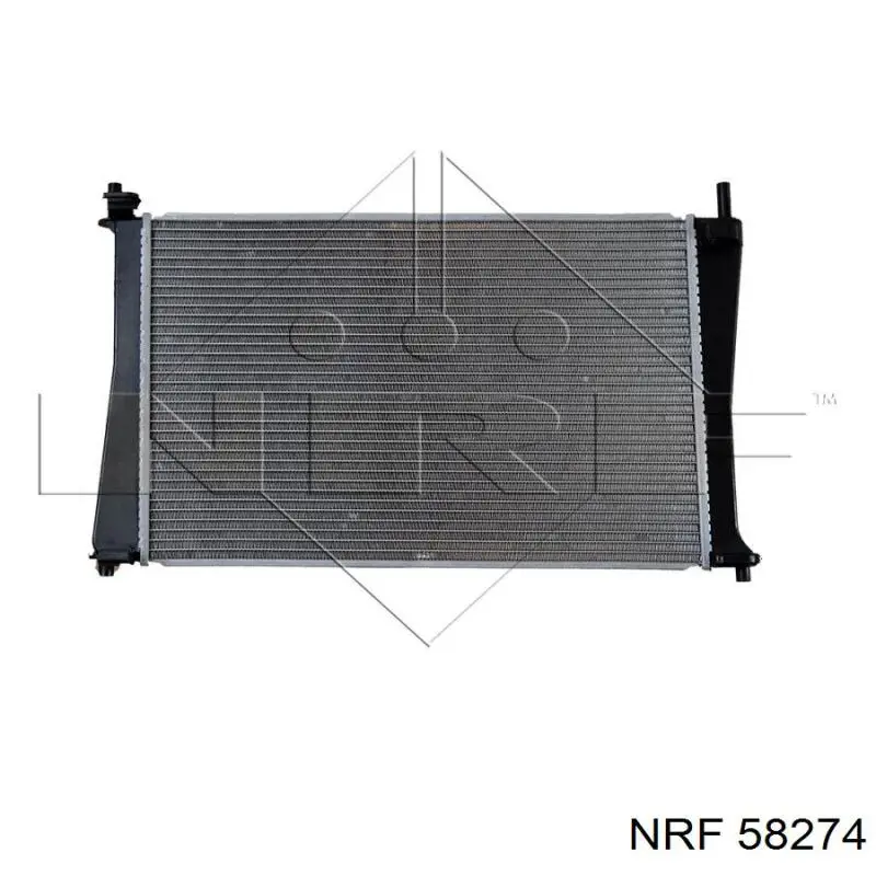 Radiador refrigeración del motor 58274 NRF