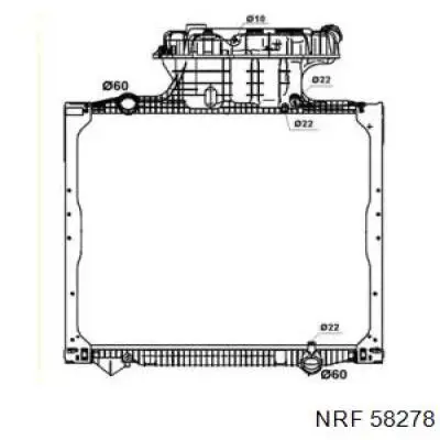 58278 NRF радиатор