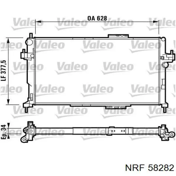 58282 NRF Радиатор основной