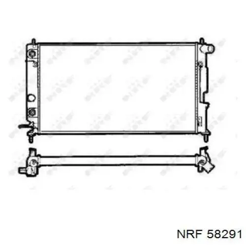 Радиатор 58291 NRF