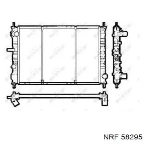 Радиатор 58295 NRF