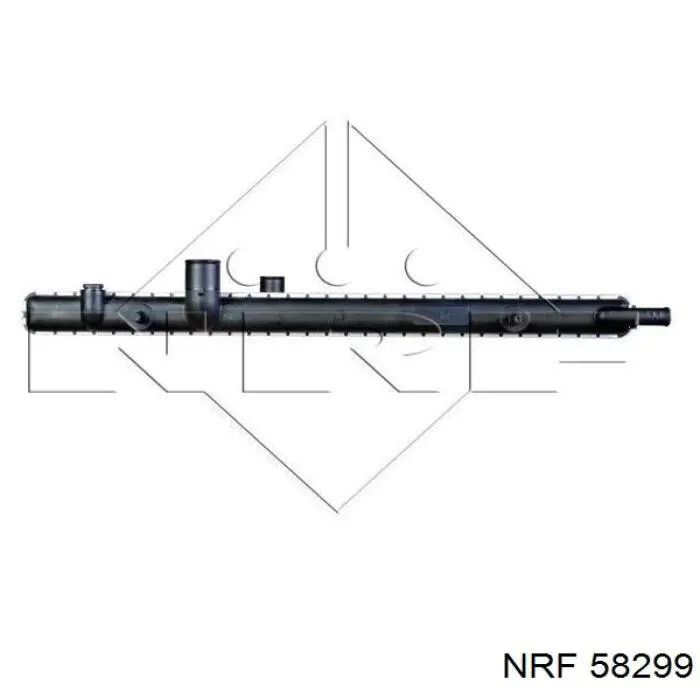 Radiador refrigeración del motor 58299 NRF