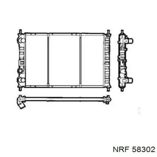 Радиатор 58302 NRF