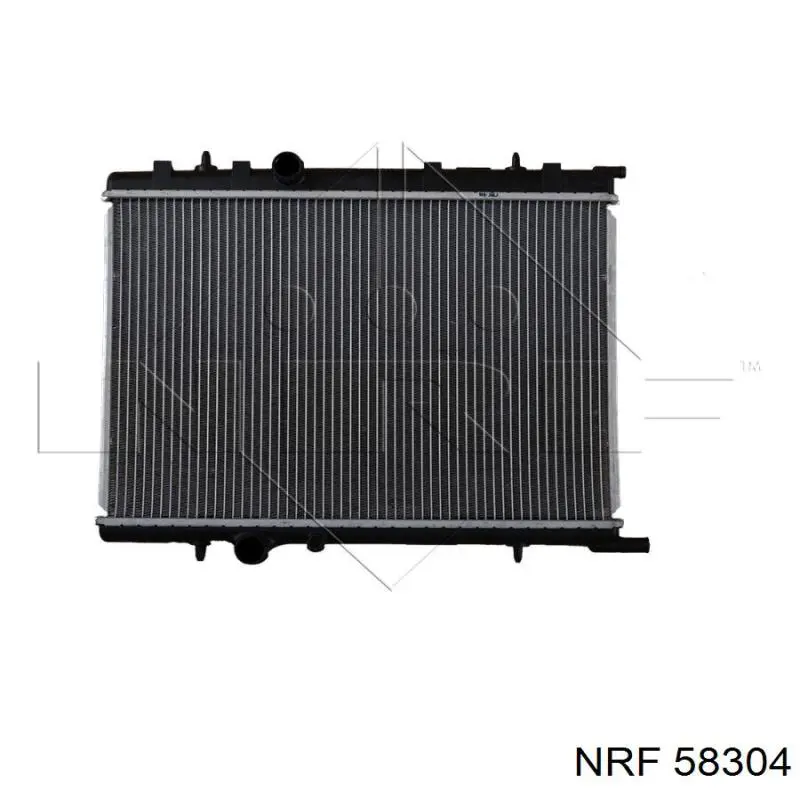 Radiador refrigeración del motor 58304 NRF