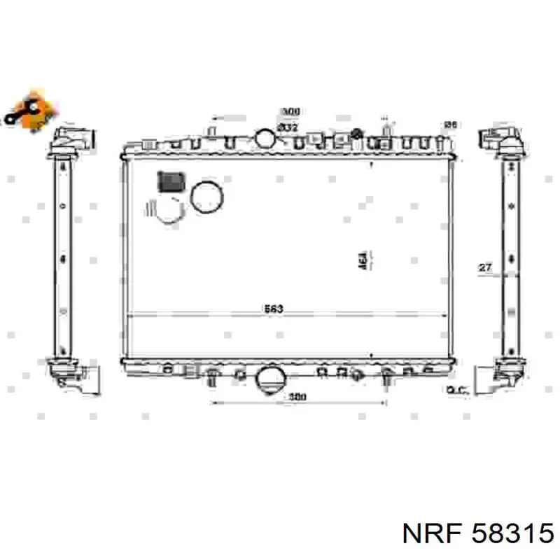 58315 NRF Радиатор основной