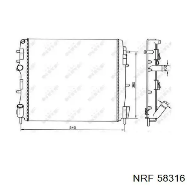 Радиатор охлаждения двигателя Renault (RVI) 8660003481 цена, от 66.57 USD