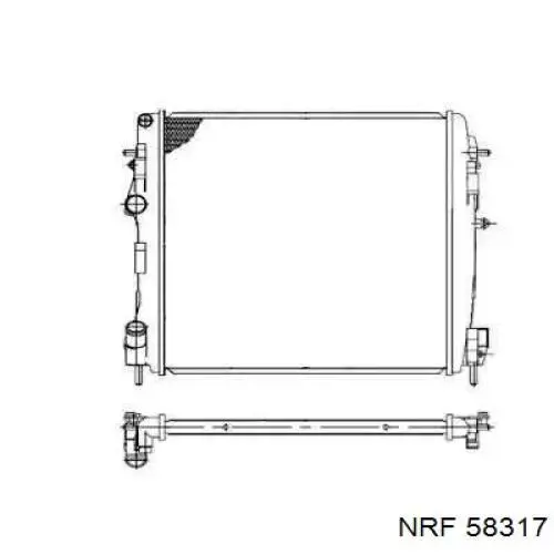 Радиатор 58317 NRF