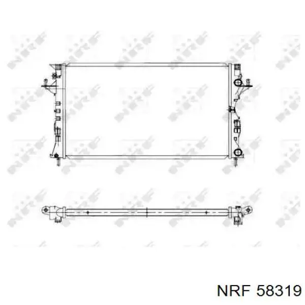 Радиатор 58319 NRF