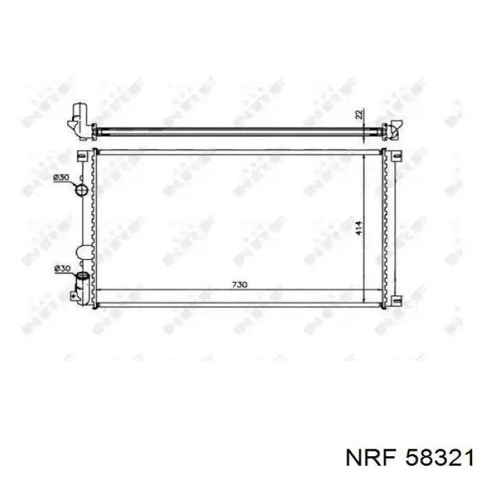 Радиатор 58321 NRF