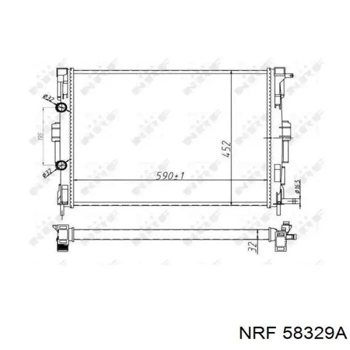 Радиатор охлаждения двигателя Renault (RVI) 8660003463 цена, от 53.79 USD