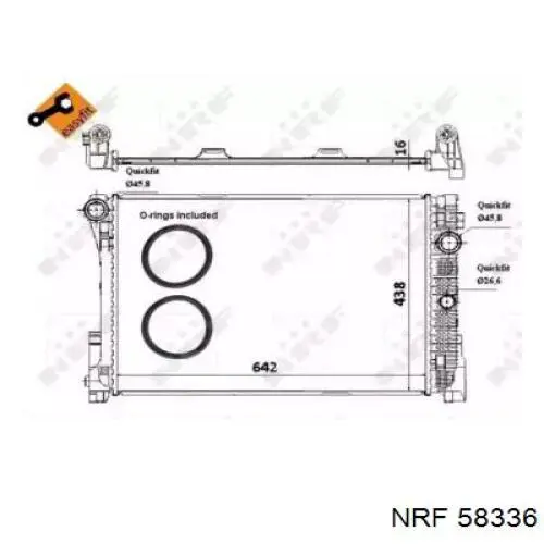 58336 NRF радиатор