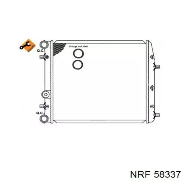 Радиатор 58337 NRF