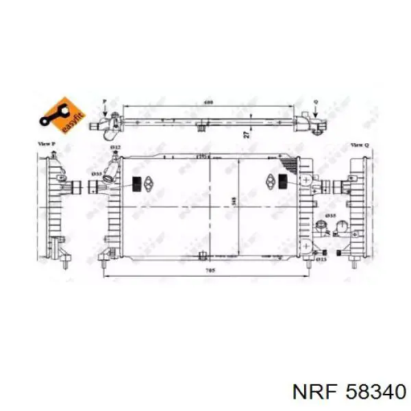 58340 NRF радиатор