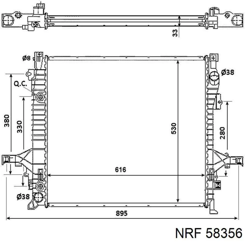 Купить R12317 Sato Tech Радиатор водяной