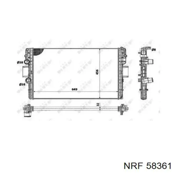 58361 NRF Радиатор основной